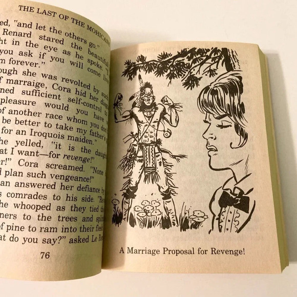 Vintage 1979 The Last of the Mohicans James Cooper Illustrated Classic Edition - Picture 11 of 16